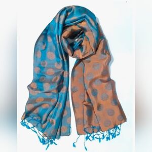 “100% Silk Scarf – Vietnamese Artisan | Boho Luxe Floral Wrap”
